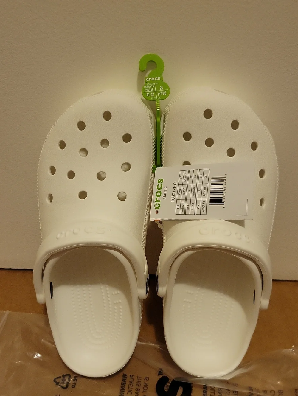 NWT: Crocs Unisex Adult White Classic